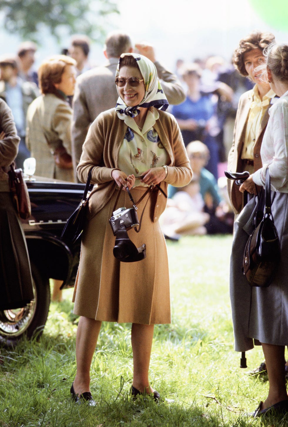 queen elizabeth ii watches the international driving grand p