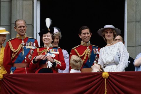 Royal Family Watching Trooping the Color