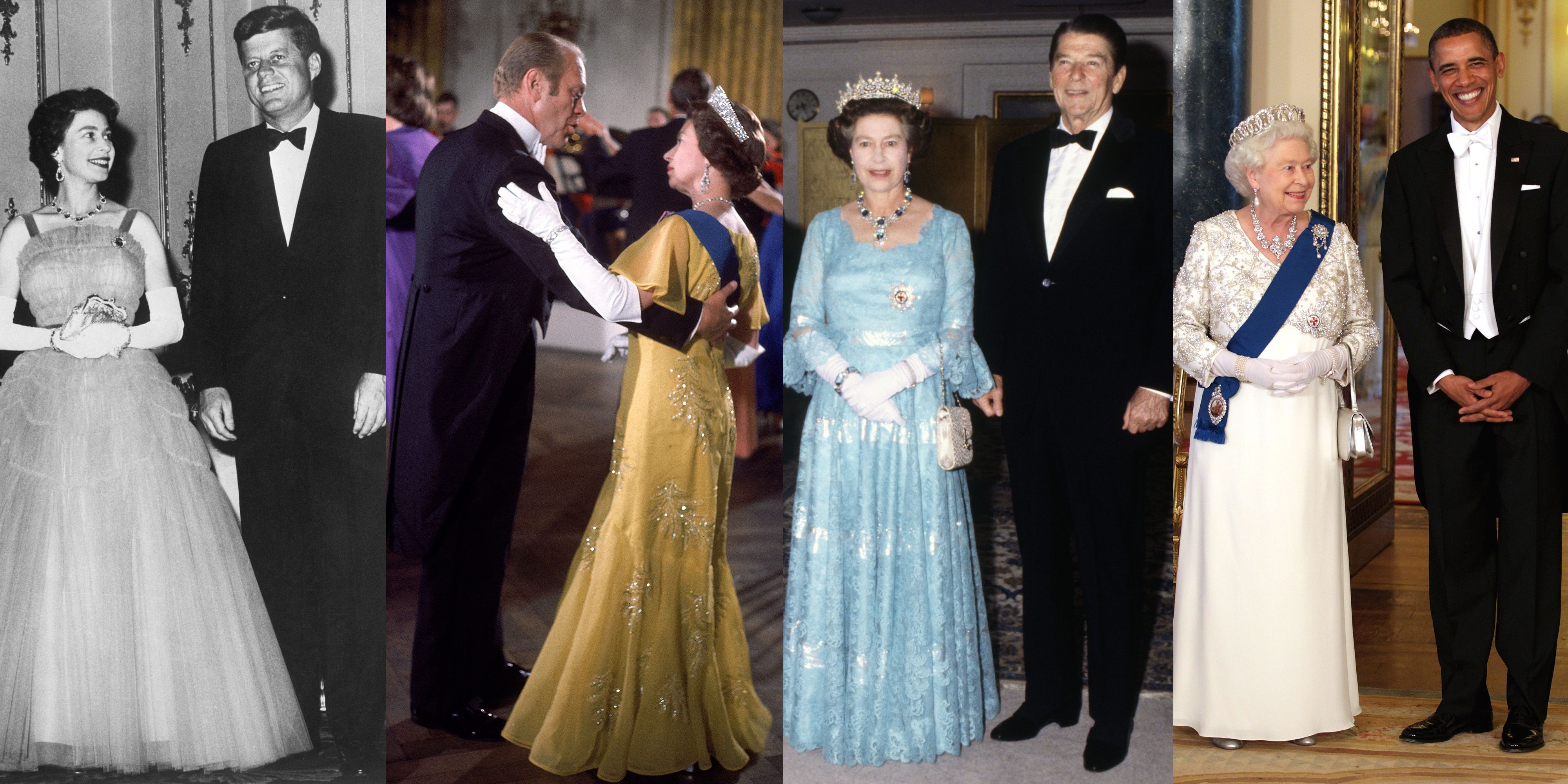 American President Gerald Ford dances with Queen Elizabeth