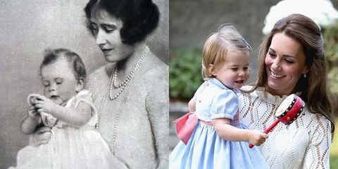 queen elizabeth princess charlotte royal babies