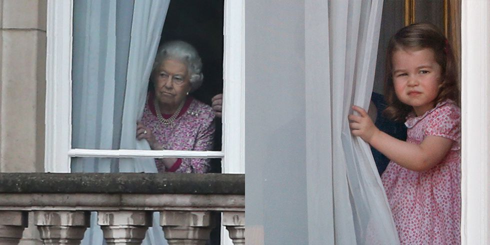 queen elizabeth princess charlotte window