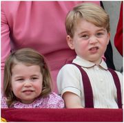 Queen, Prince George and princess Charlotte