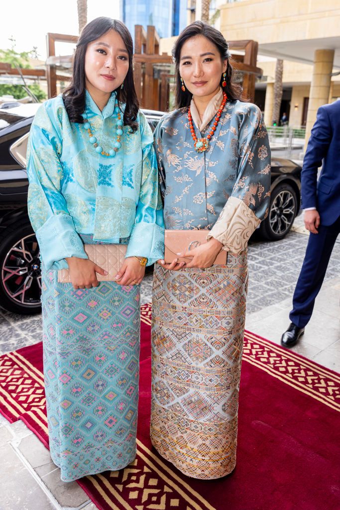 belgian and dutch royal family leaving their hotel prior to the wedding of al hussein bin abdullah, crown prince of jordan