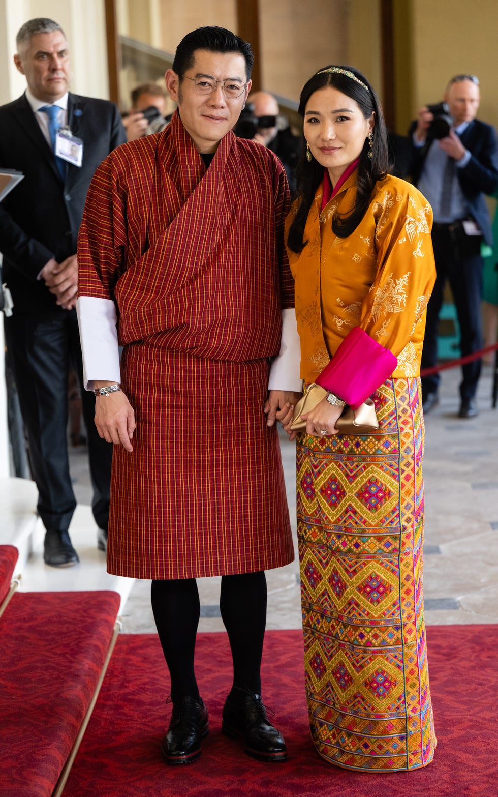 bhutan-s-king-jigme-khesar-queen-jetsuan-pema-attend-charles