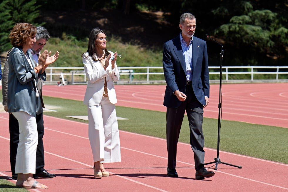 felipe y letizia en su visita al centro de alto rendimiento de madrid