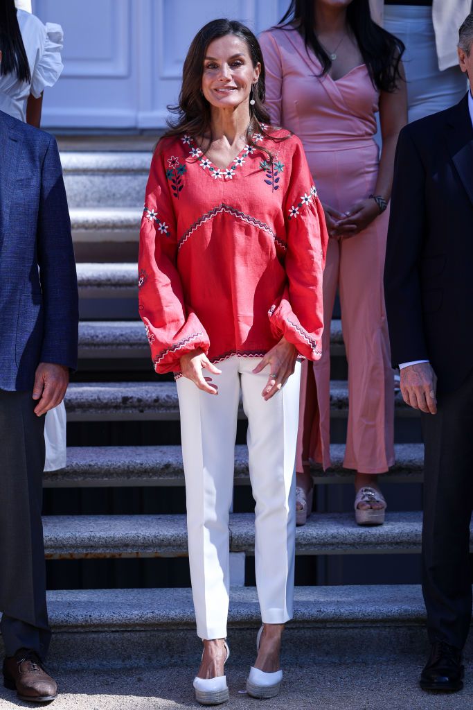 spanish royals attend audiences at zarzuela palace