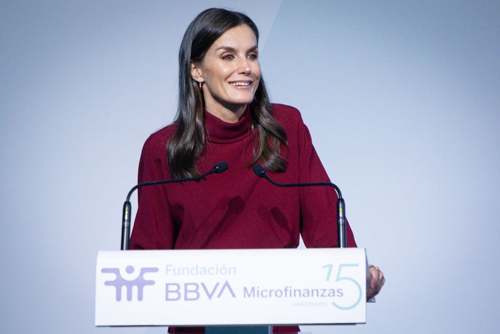 queen letizia attends "microfinanzas bbva" foundation 15th anniversary in madrid