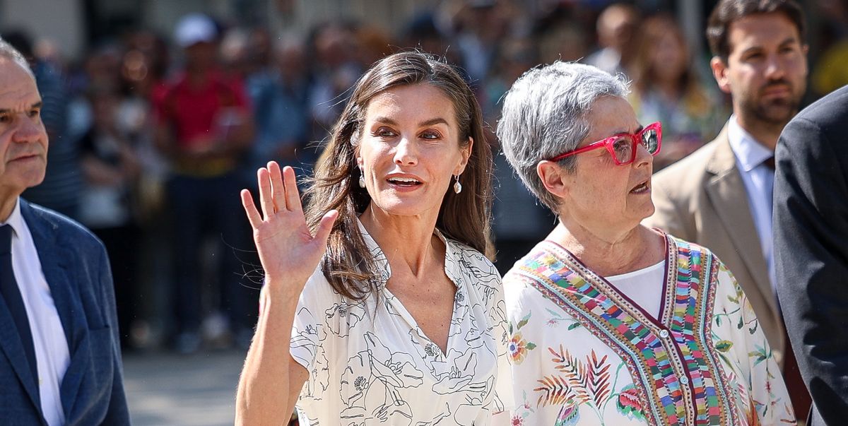 Queen Letizia Rewore This Floral White Sundress While Out in Madrid