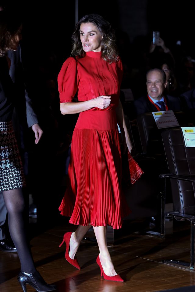 Queen Letizia of Spain Attends National Fashion Awards