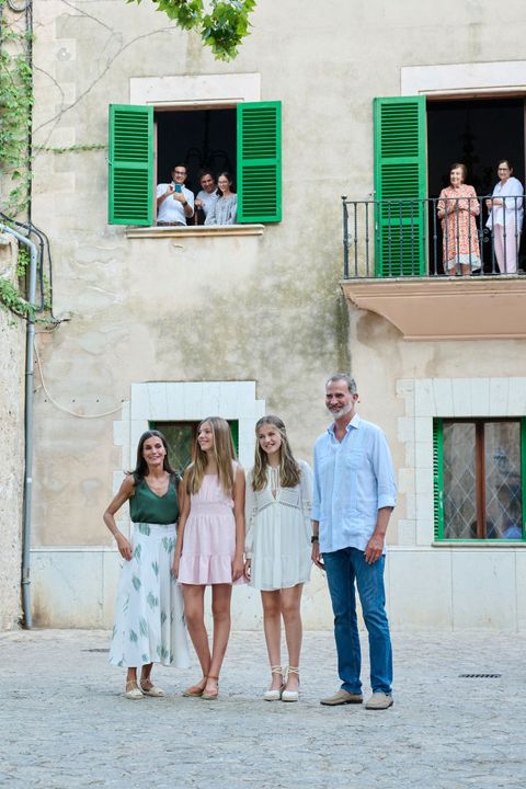 spanish royal family visit the cartuja of valldemossa