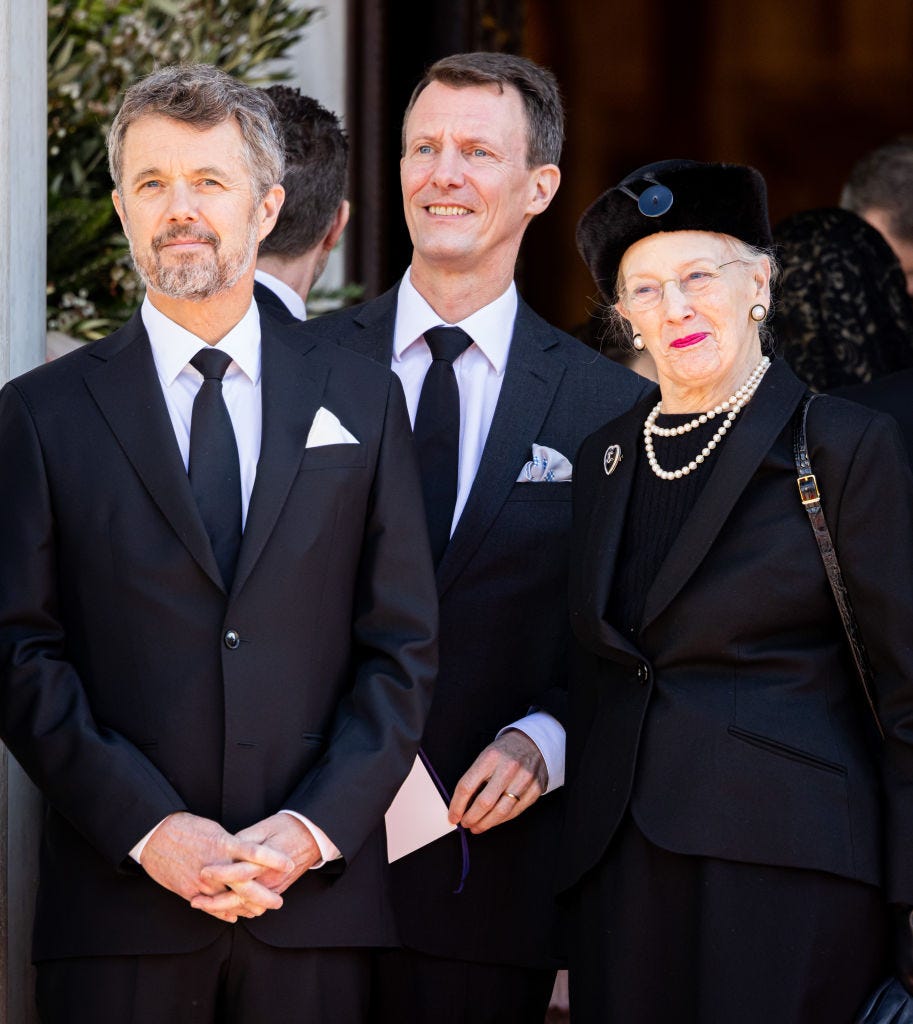 margarita de dinamarca con sus hijos federico y joaquin