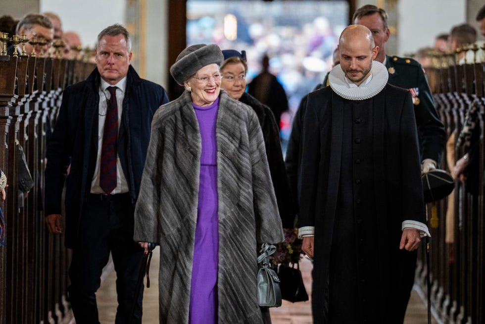 danish royal family participates in church service at aarhus cathedral