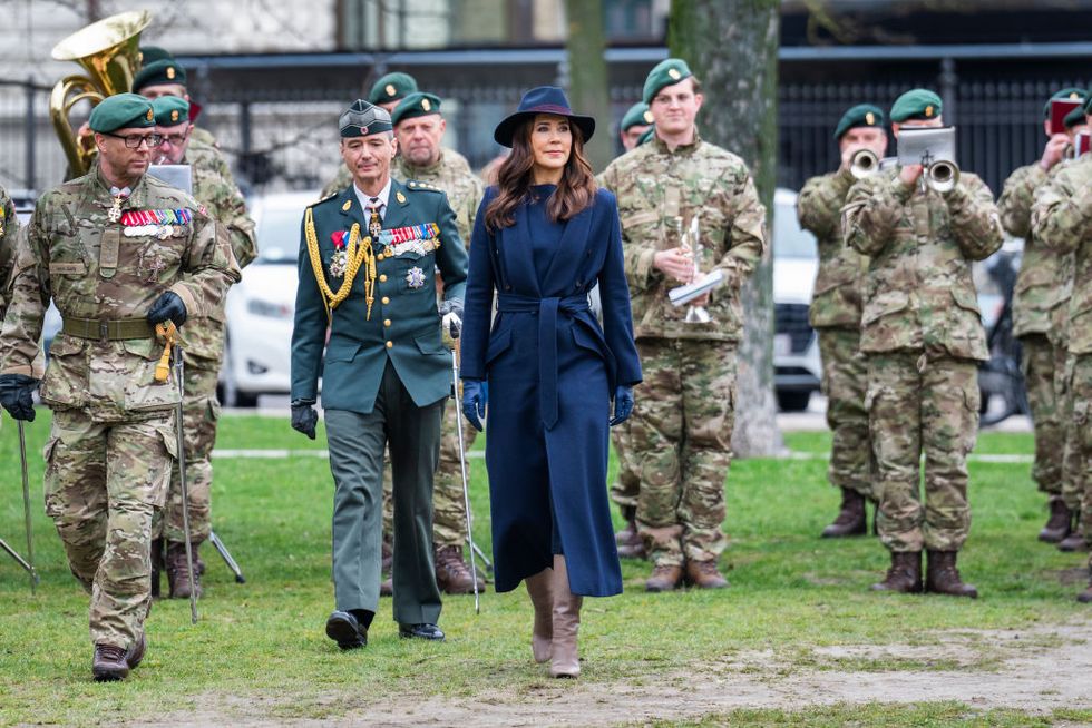 queen mary of denmark attends the 75th anniversary of the national guard