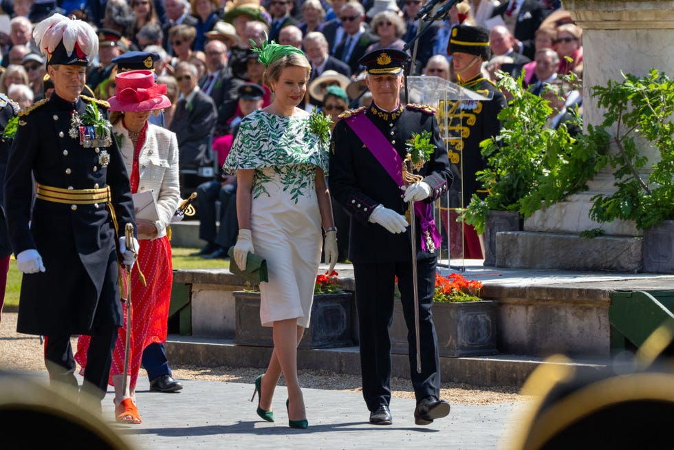 King Philippe and Queen Mathilde Attend Royal Hospital Chelsea's