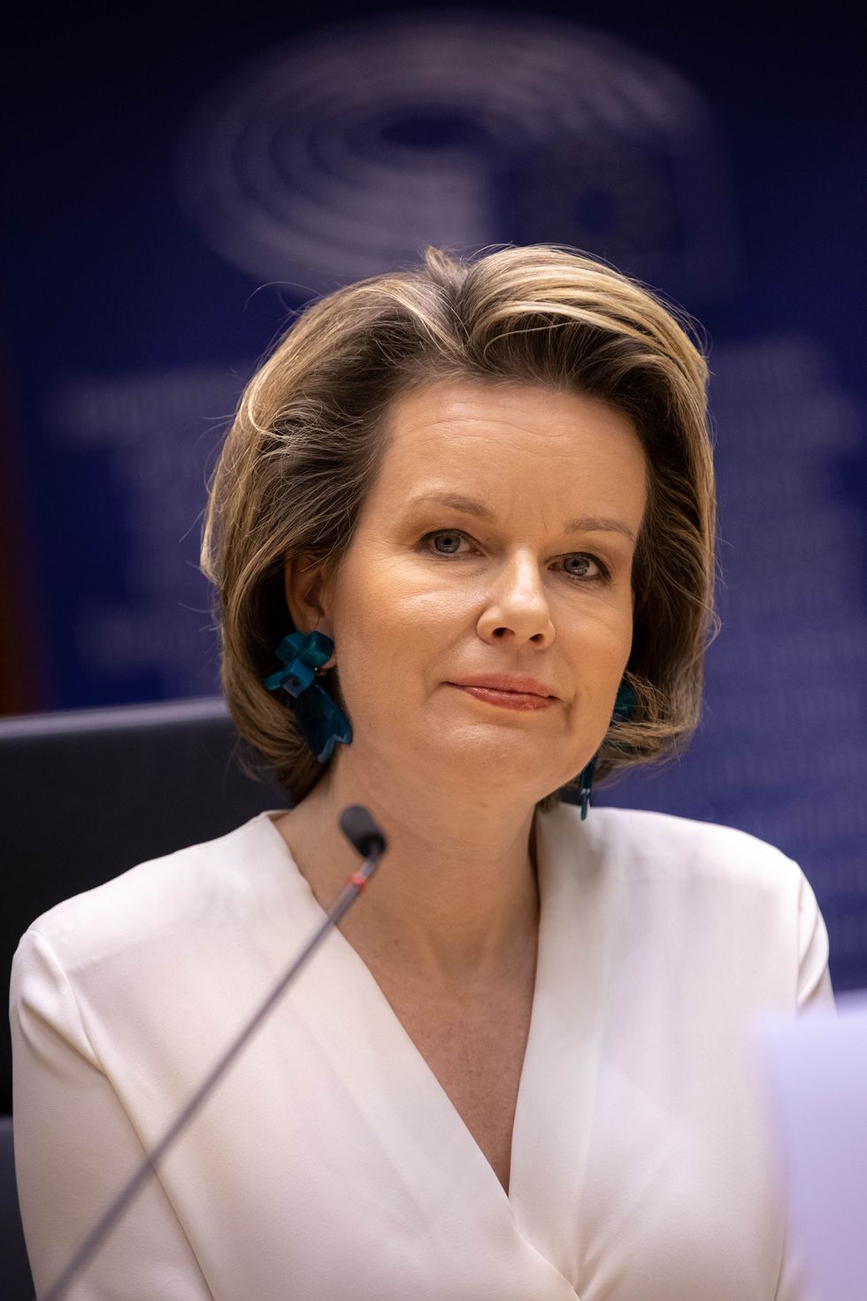 queen mathilde of belgium delivers a speech at the 30th anniversary of the un convention on the rights of the child in europe