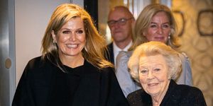 queen maxima of the netherlands and princess beatrix attend the conductor klaus makela concert at the concertgebouw