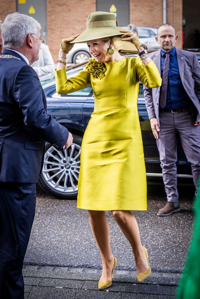 koningin maxima in geel