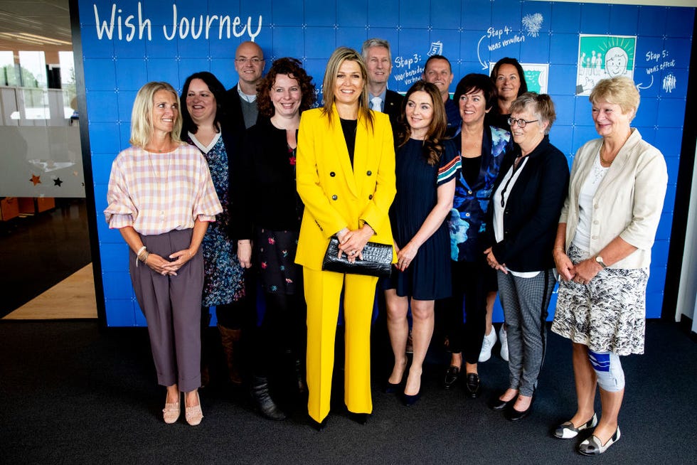 Queen Maxima Of The Netherlands Visits Foundation Make A Wish In Amsterdam