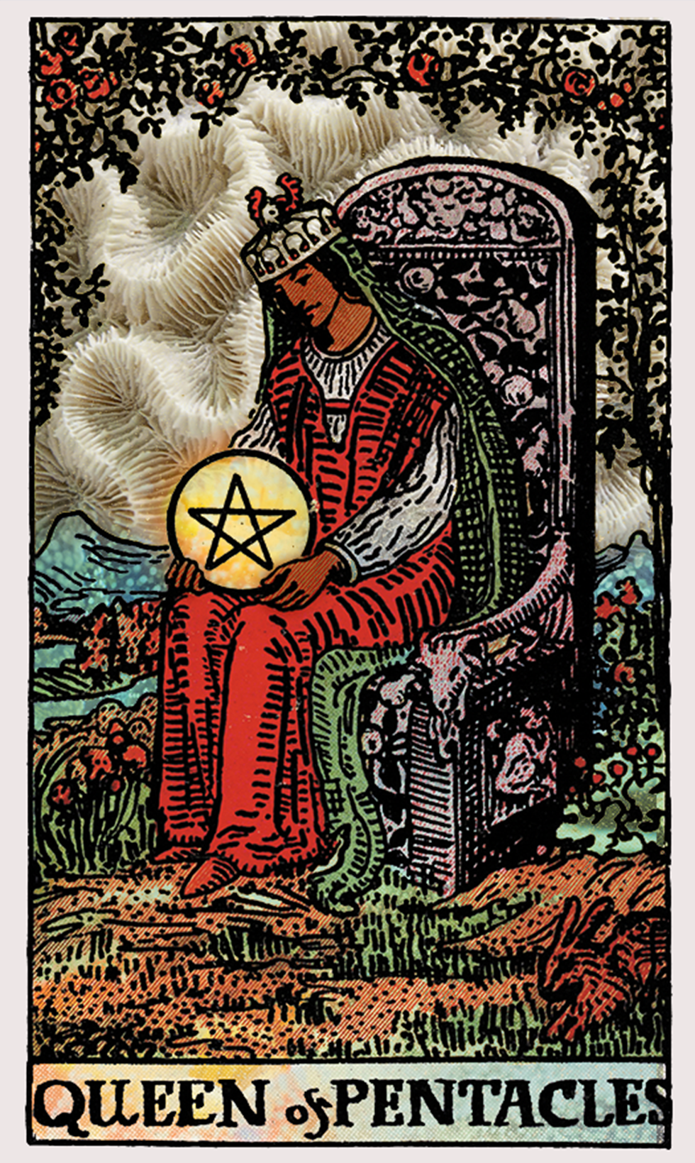 Queen of Pentacles Tarot Card