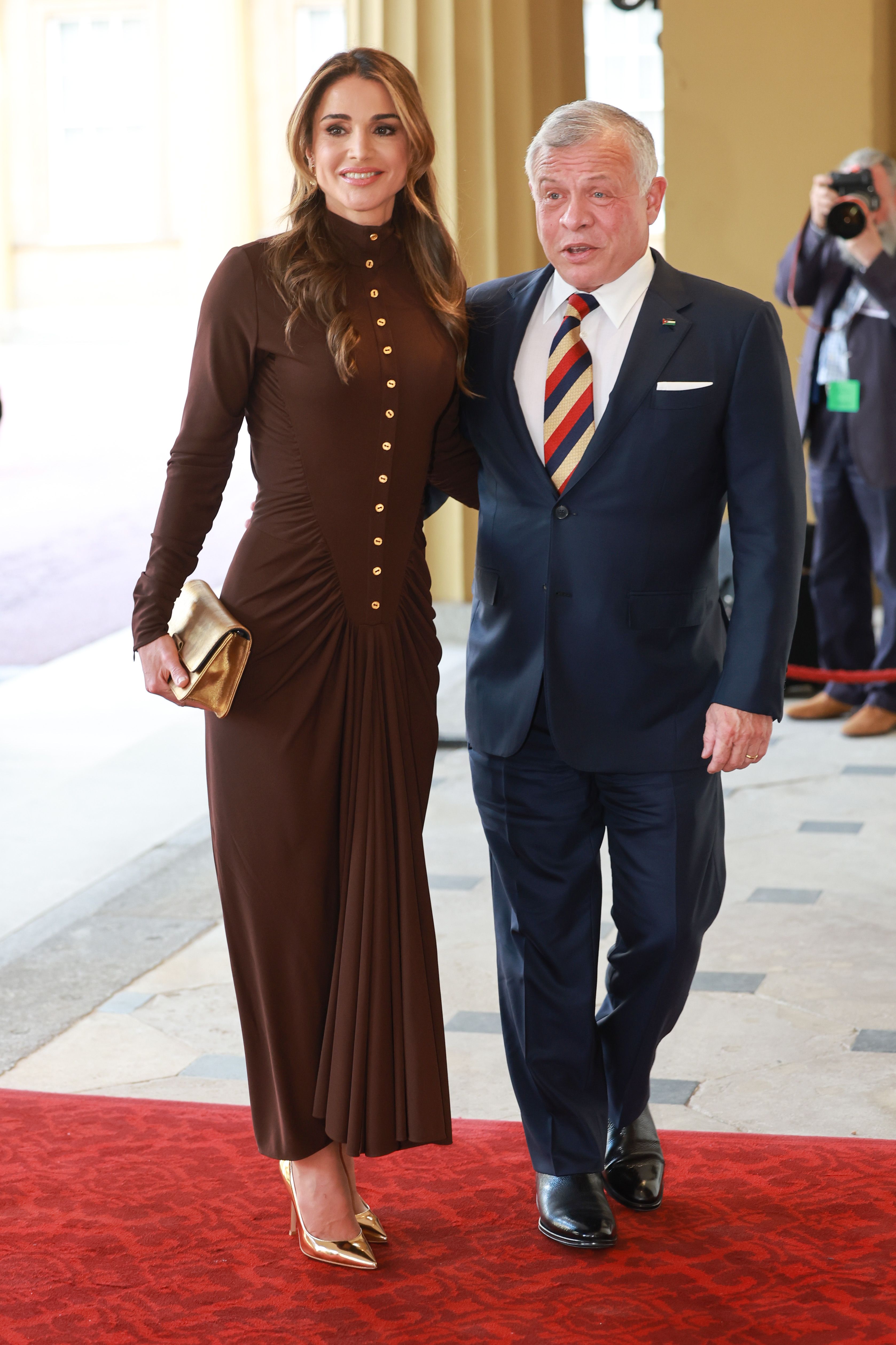 Queen Rania's Red Louis Vuitton Bag
