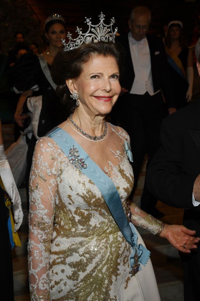 The Swedish Royal Family Wore Dazzling Tiaras to the Nobel Prize Ceremony