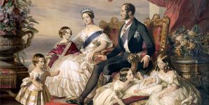 Queen Victoria And Prince Albert With Five Of Their Children' 1846