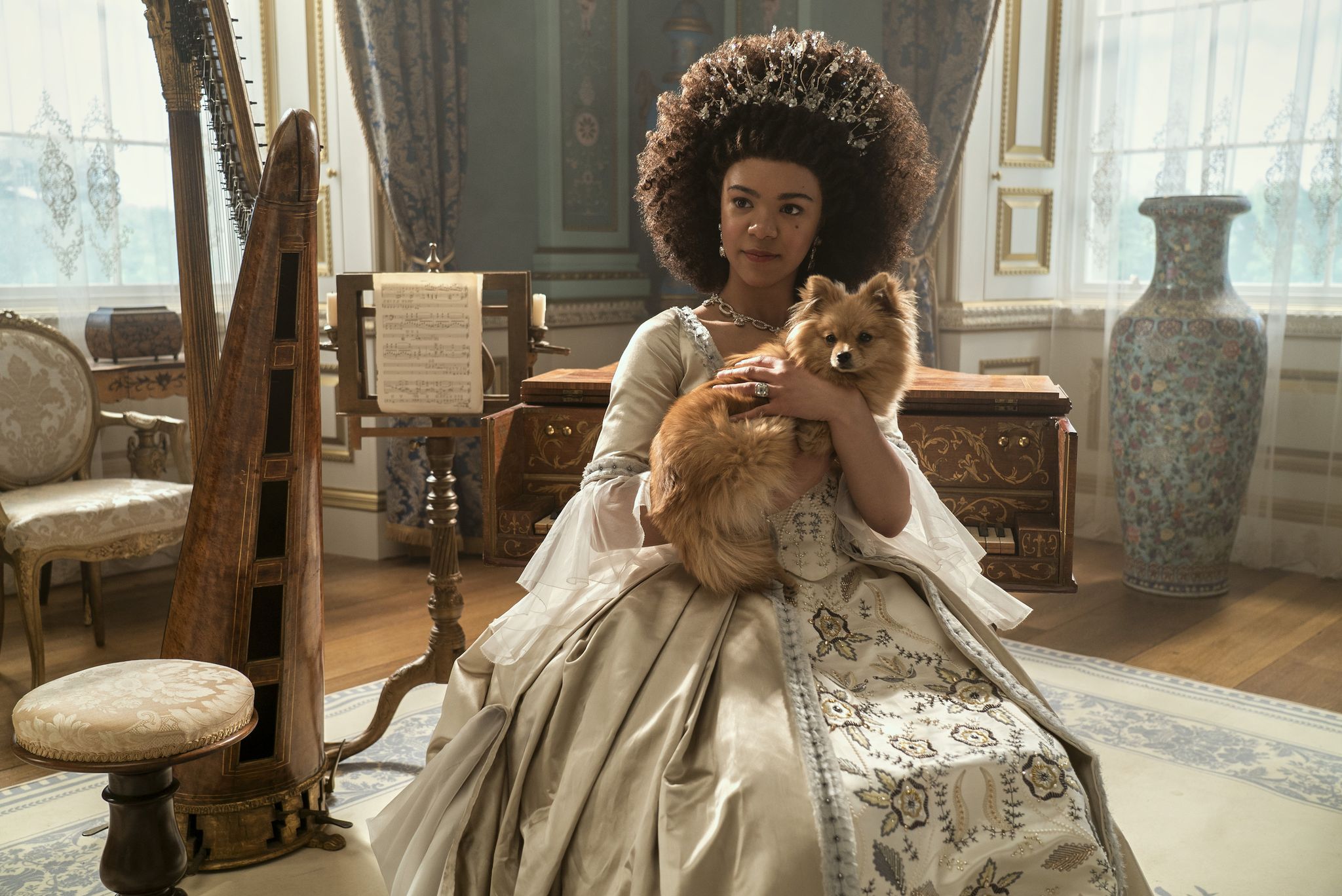 queen charlotte a bridgerton story india amarteifio as young queen charlotte in episode 105 of queen charlotte a bridgerton story cr liam danielnetflix © 2023