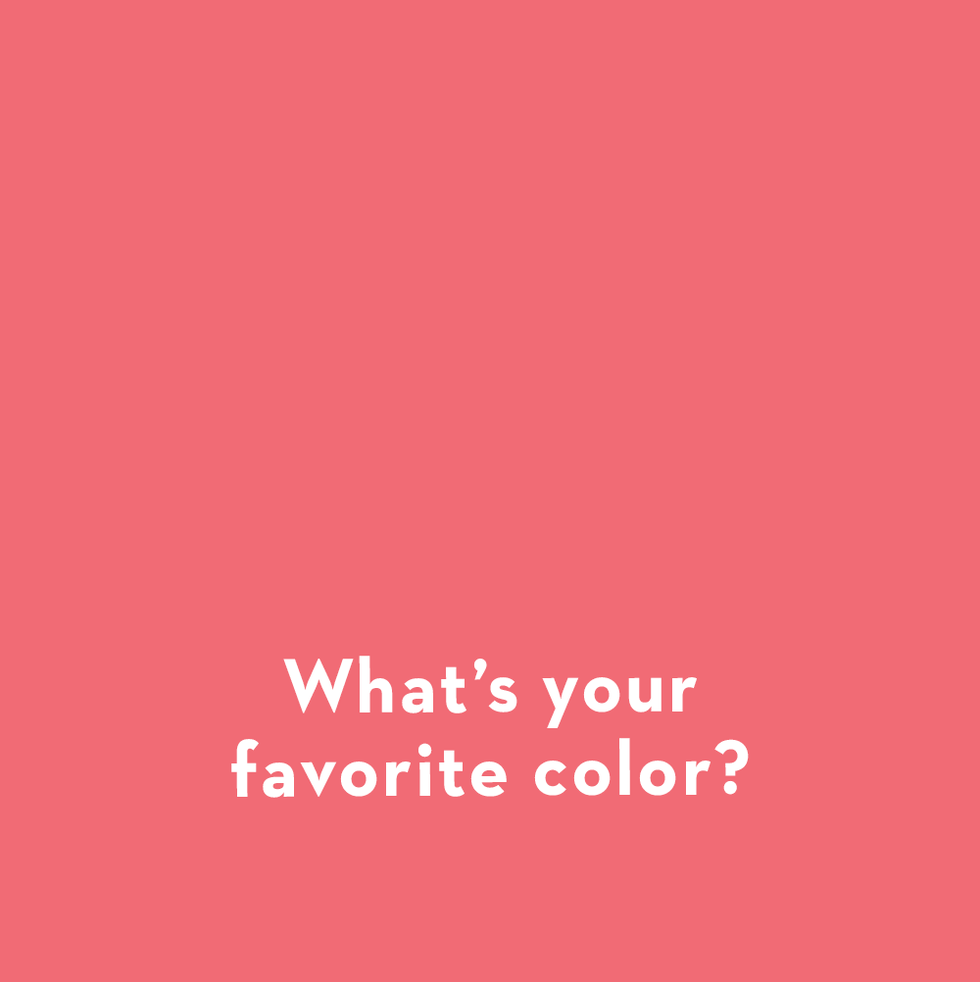 a question card for kids asks what's your favorite color