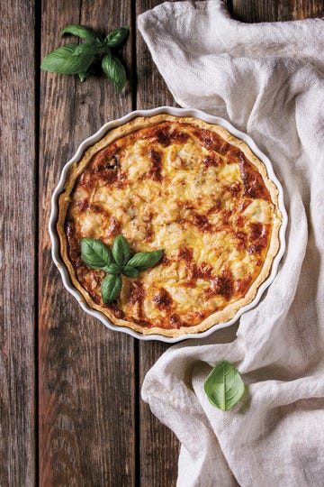 quiche de beicon y puerros