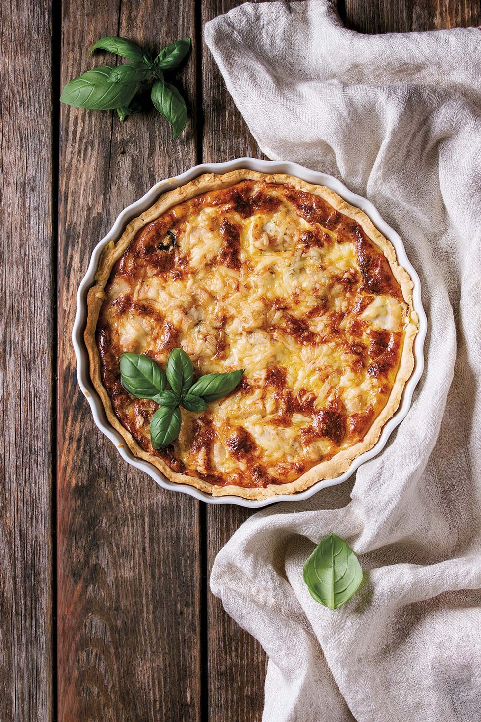 quiche de beicon y puerros