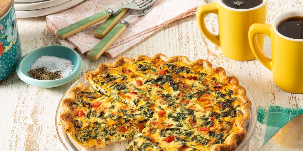 Hearty Spinach and Onion Quiche - Our Salty Kitchen