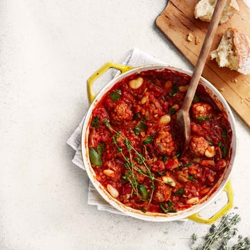 quick pork meatball cassoulet