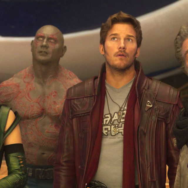 chris pratt as quillstarlord in guardians of the galaxy 2