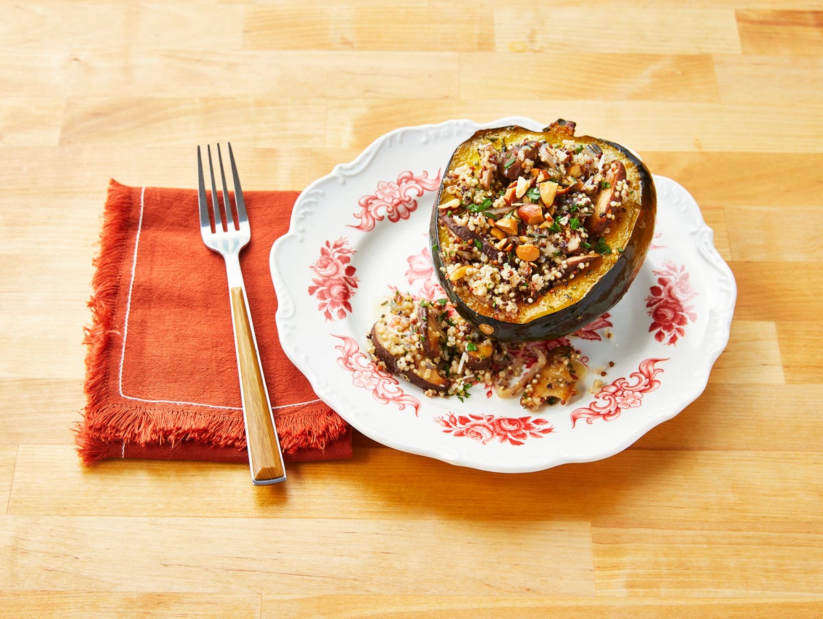 Best Quinoa And Mushroom Stuffed Acorn Squash Recipe 4688