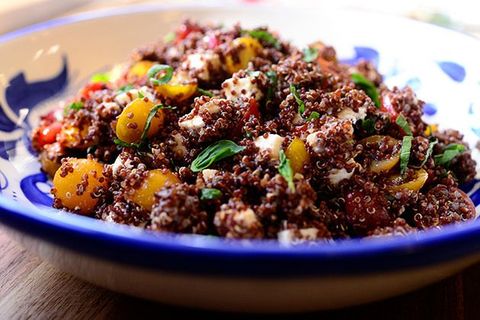 quinoa recipes quinoa with tomato, basil, and mozzarella