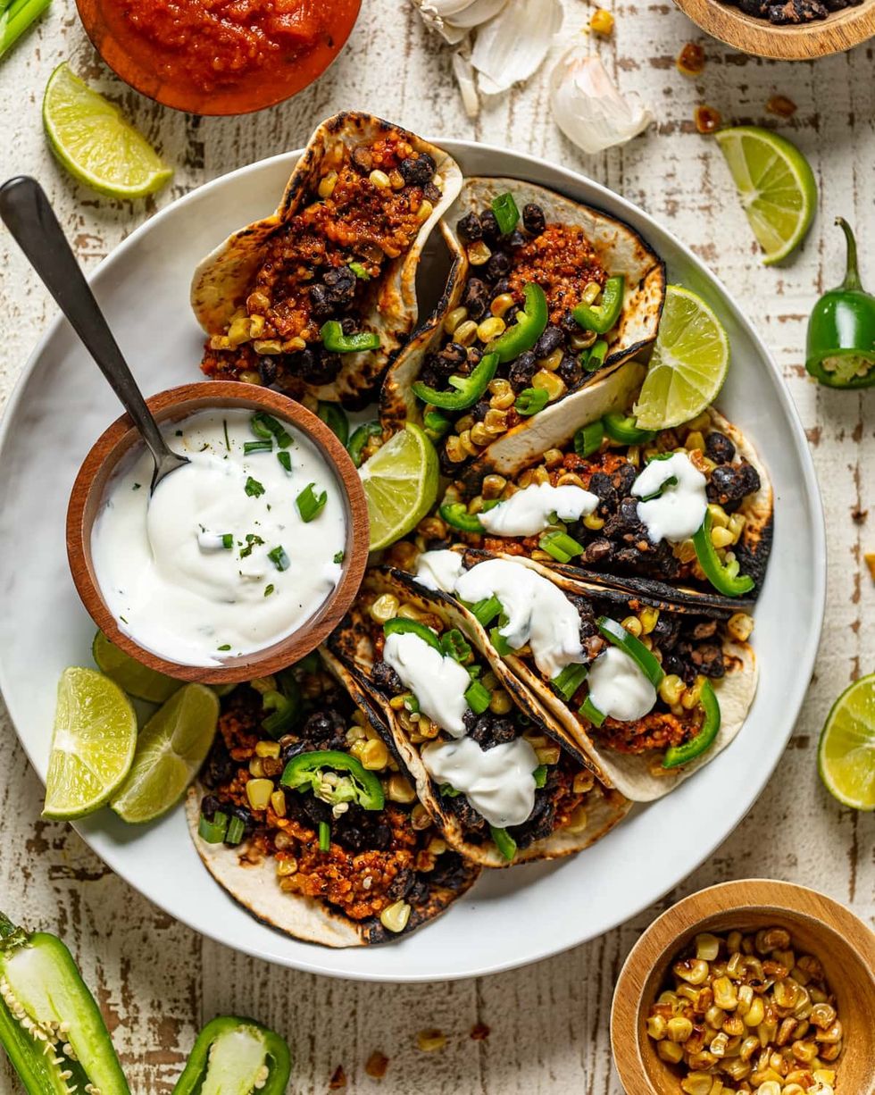 quinoa recipes spicy sofritas quinoa tacos