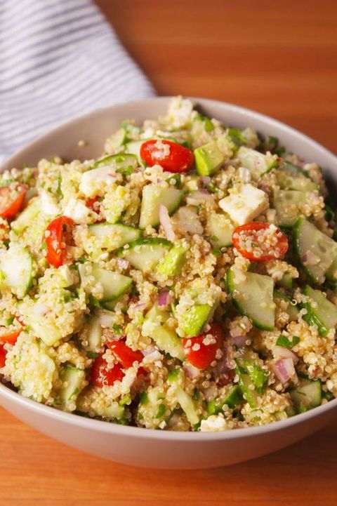 zesty mediterranean quinoa salad