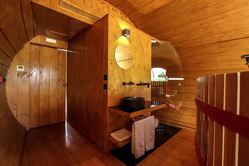 Interior del bungalow en Quinta da Pacheca