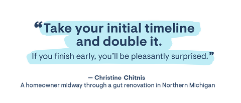 take your initial timeline and double it
if you finish early you'll be pleasantly surprised