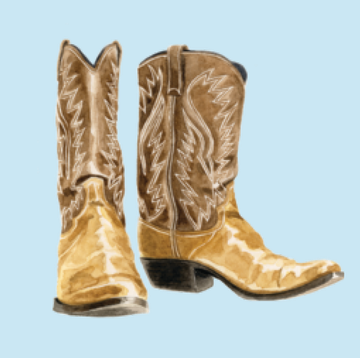 illustrated boots