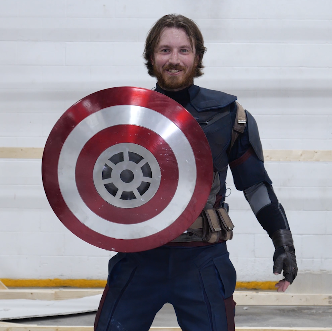 This Engineer Built a Modified Version of Captain America's Shield