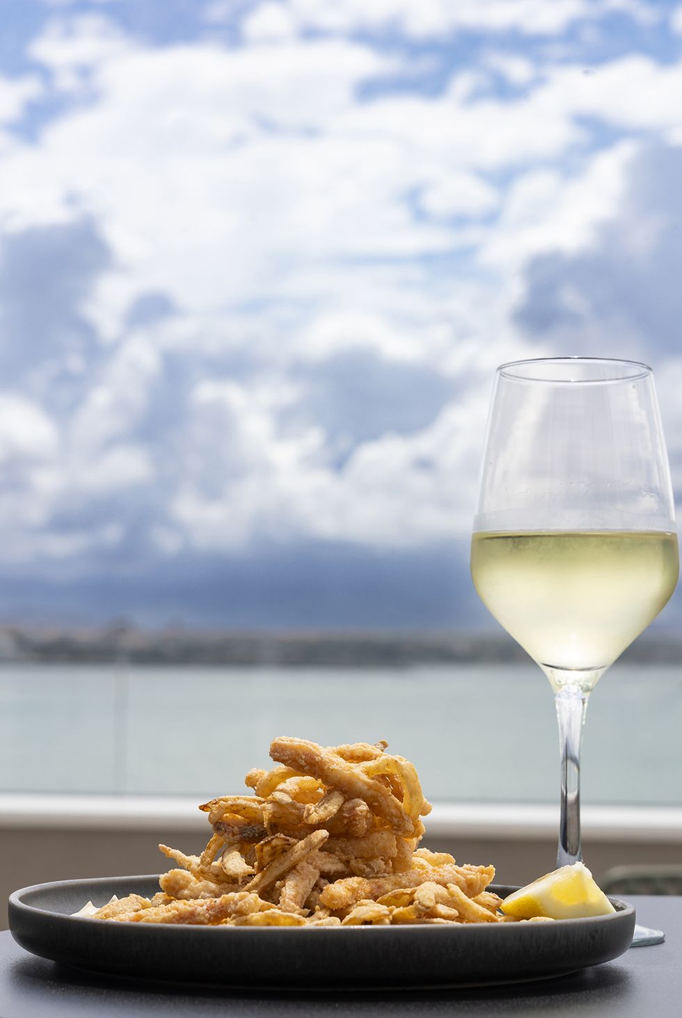 rabas de calamar, del restaurante la terraza de santander