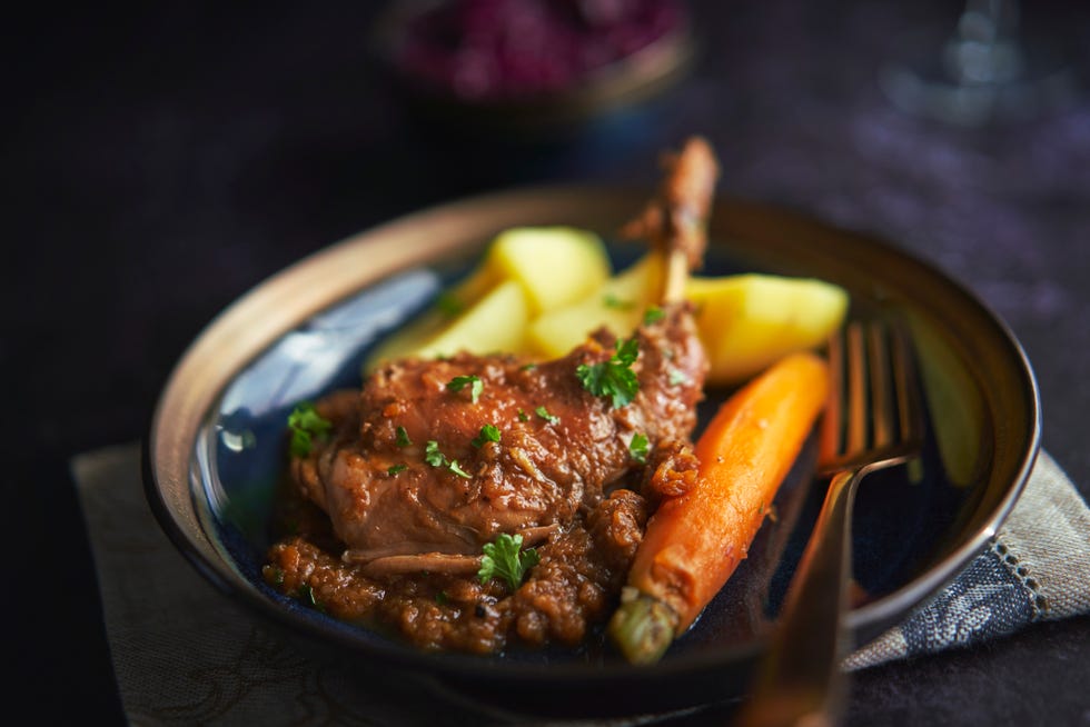 rabbit stew with potatoes and carrots