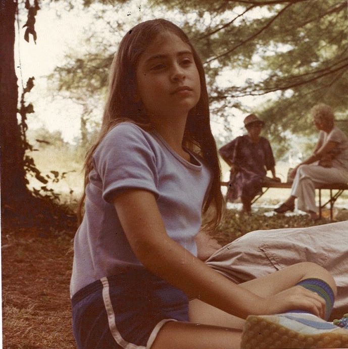 elana rabinowitz at camp in 1981