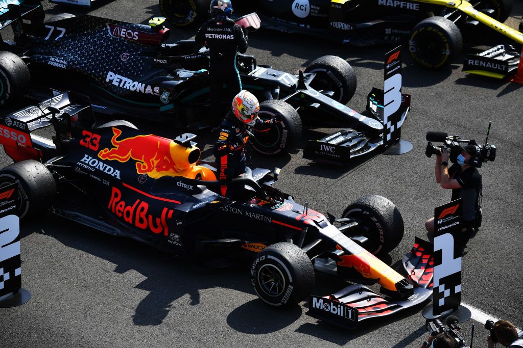 Max Verstappen, Red Bull Outrun Mercedes at 70th Anniversary