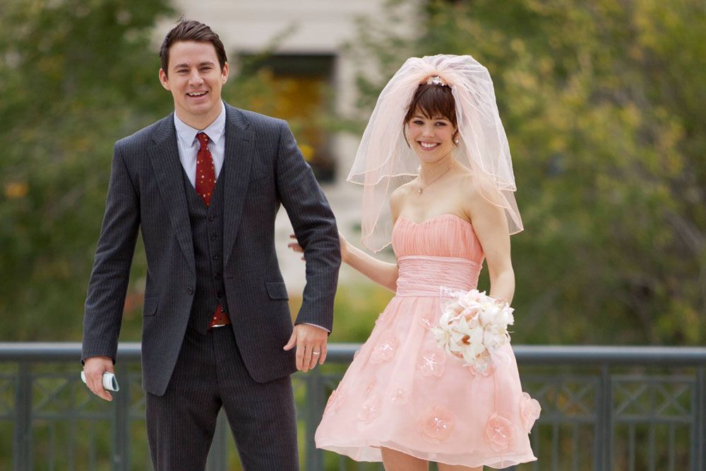 Rachel McAdams Short Pink Wedding Dress In Movie “The Vow” Dresses