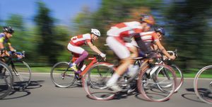 Racing Cyclists - Blurred Motion