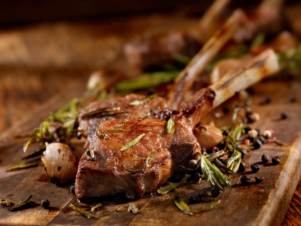 costilla de cordero asado con marinada al estilo asiático