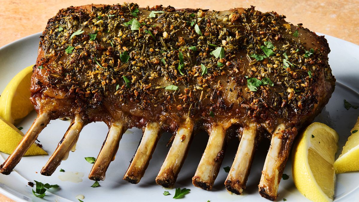 preview for Trust Us—Anyone Can Pull Off This Garlicky-Herb Rack Of Lamb
