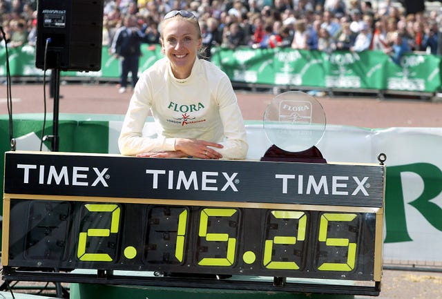 Paula Radcliffe London Marathon
